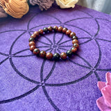 Mahogany Obsidian 8mm Beaded bracelet