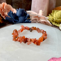 Carnelian Chip Bead Bracelet