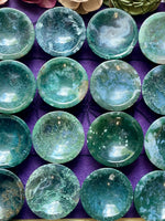 Moss Agate Small Round Bowl