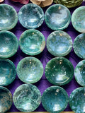 Moss Agate Small Round Bowl