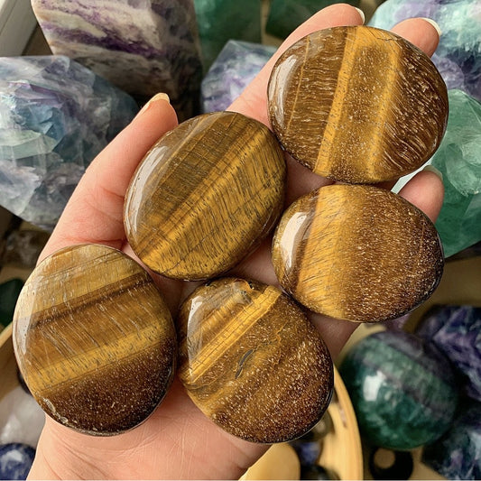 Tiger’s Eye Polished Palm Stone