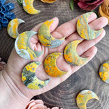 Bumblebee Jasper Moon Cabochon