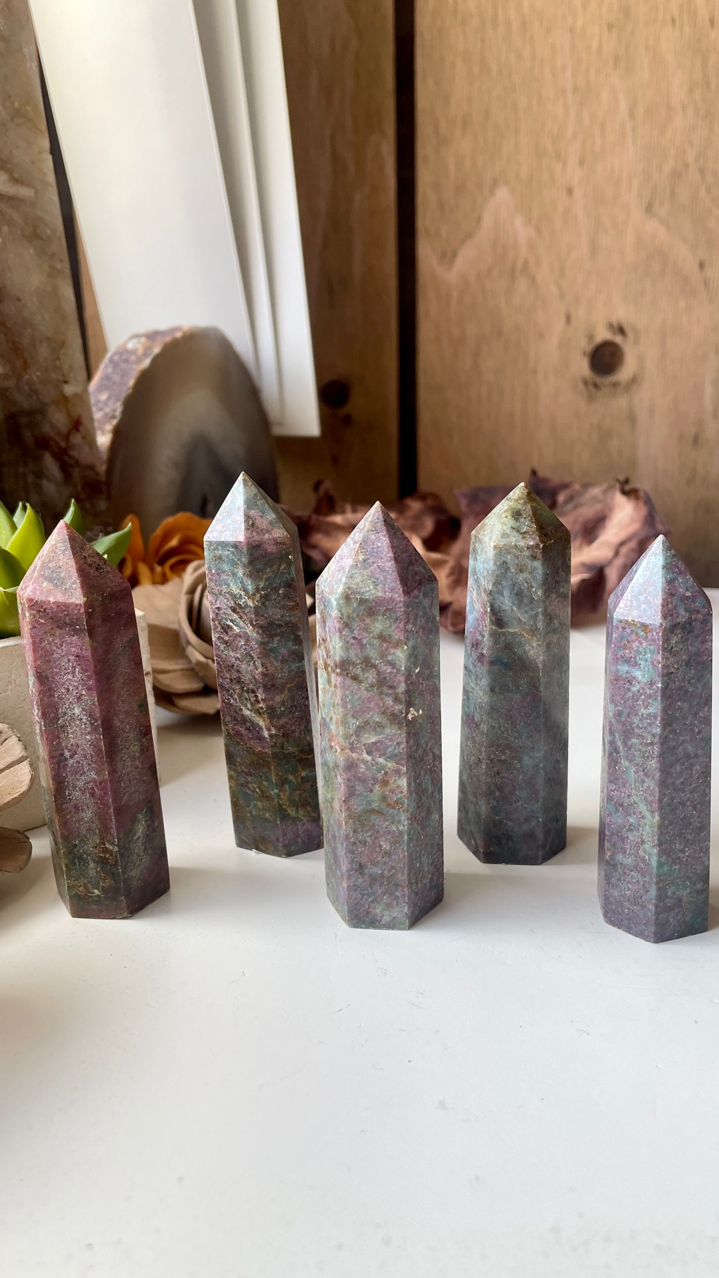 Ruby in Kyanite Tower Point