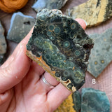 Ocean Jasper Standing Half Polished Slab