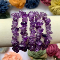 Amethyst Chip Bead Bracelet