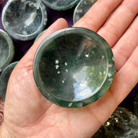Moss Agate Small Round Bowl