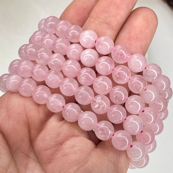 Rose Quartz 8mm Beaded bracelet