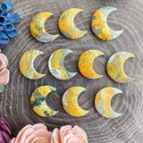 Bumblebee Jasper Moon Cabochon