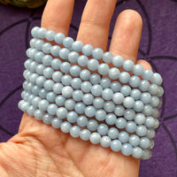 Angelite 6mm Beaded bracelet