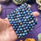 Dumortierite 8mm Beaded bracelet