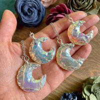 Aura Opalite Moon Necklace