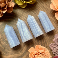 Blue Lace Agate Tower
