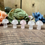 Mini Carved Mushroom (Choose Stone)