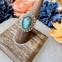 Labradorite Ring, Adjustable Size