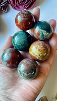 Ocean jasper Sphere