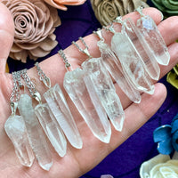 Lemurian Quartz Pendant Necklace