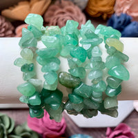 Green Aventurine Chip Bead Bracelet