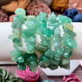 Green Aventurine Chip Bead Bracelet