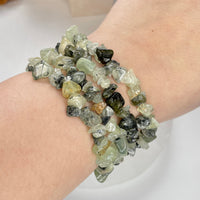 Prehnite Chip Bead Bracelet