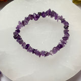Amethyst Chip Bead Bracelet