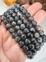 Larvikite 8mm Beaded bracelet