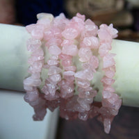 Rose Quartz Chip Bead Bracelet
