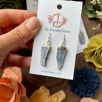 Blue Kyanite Dangling Earrings