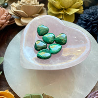 Mini Malachite Heart
