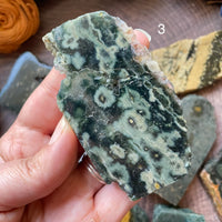 Ocean Jasper Standing Half Polished Slab