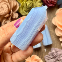 Blue Lace Agate Tower