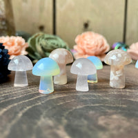 Mini Carved Mushroom (Choose Stone)