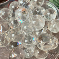 Clear Quartz Small Sphere with Rainbows