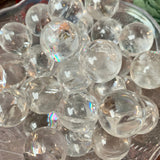 Clear Quartz Small Sphere with Rainbows