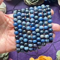 Dumortierite 8mm Beaded bracelet