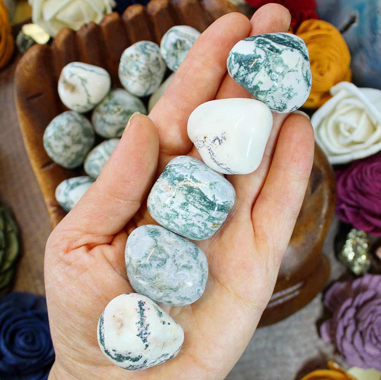 Tree Agate Tumbled stone