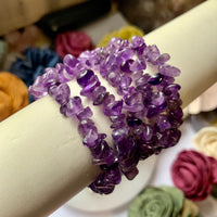 Amethyst Chip Bead Bracelet