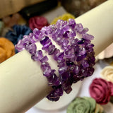 Amethyst Chip Bead Bracelet