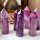 Magenta Purple Fluorite Tower Point