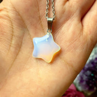 Small Opalite Star Necklace