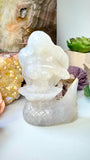 Blue Rose Quartz Mermaid Carving
