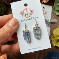 Blue Kyanite Dangling Earrings