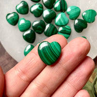 Mini Malachite Heart