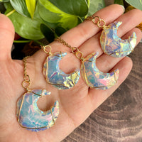 Aura Opalite Moon Necklace