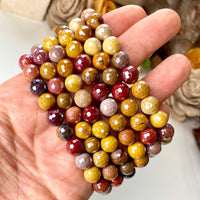 Aura Mookaite Jasper 8mm Faceted Beaded bracelet