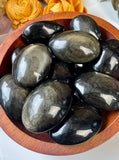 Gold Sheen Obsidian Polished Palm Stone