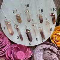 Lithium Quartz Sterling Silver Pendant Necklace