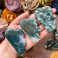 Green Moss Agate Polished Cloud