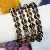 Smoky Quartz 8mm beaded bracelet