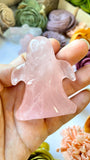 Rose Quartz Ghost Carving