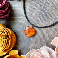 Small Carnelian Heart Necklace